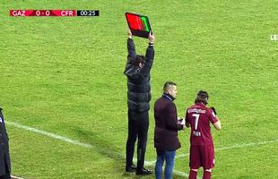 GAZ METAN - CFR CLUJ 0-0 // FOTO Dan Petrescu a bătut toate recordurile: l-a introdus titular și l-a schimbat după doar 40 de secunde!