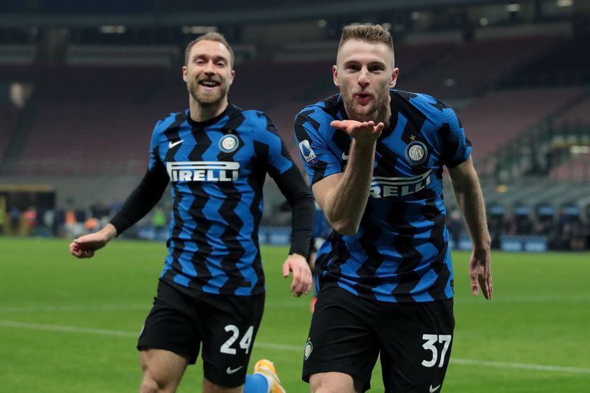 Inter a legat a șaptea victorie (1-0 cu Atalanta) și are 10 la rând acasă.