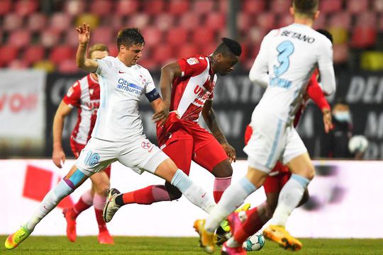 Magaye Gueye a evoluat o repriză în derby-ul cu FCSB / FOTO: Imago-Images