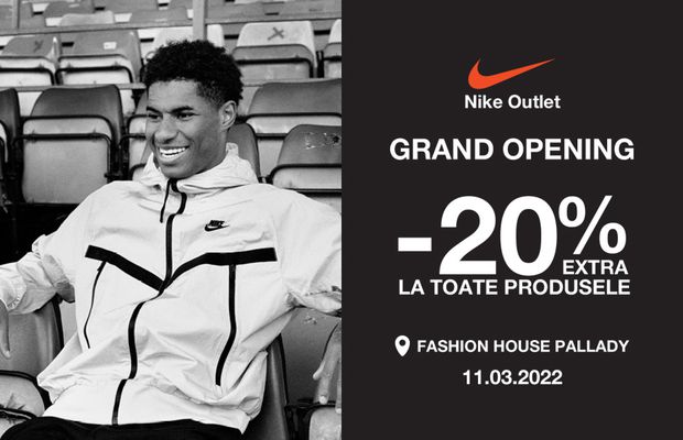 Distribuitorul Nike în Romania, Sport Time Trade deschide un nou magazin Nike Outlet in Fashion House Pallady