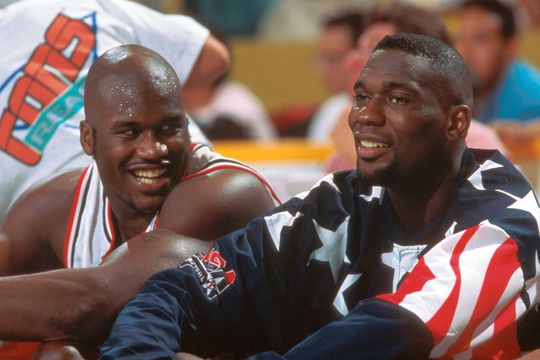 Shawn Kemp (dreapta) alături de Shaquille O'Neal, în 1994/ foto: Imago images