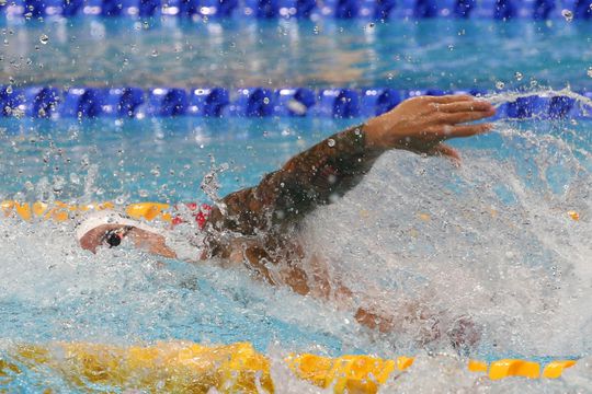 Caeleb Dressel în acțiune la Budapesta în 2022 în seriile de la 100 metri liber FOTO Imago Images