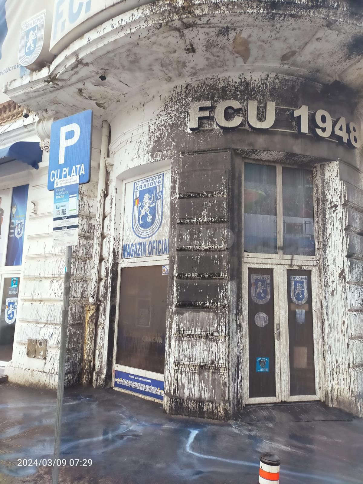 Sediul FCU Craiova, vandalizat de rivali