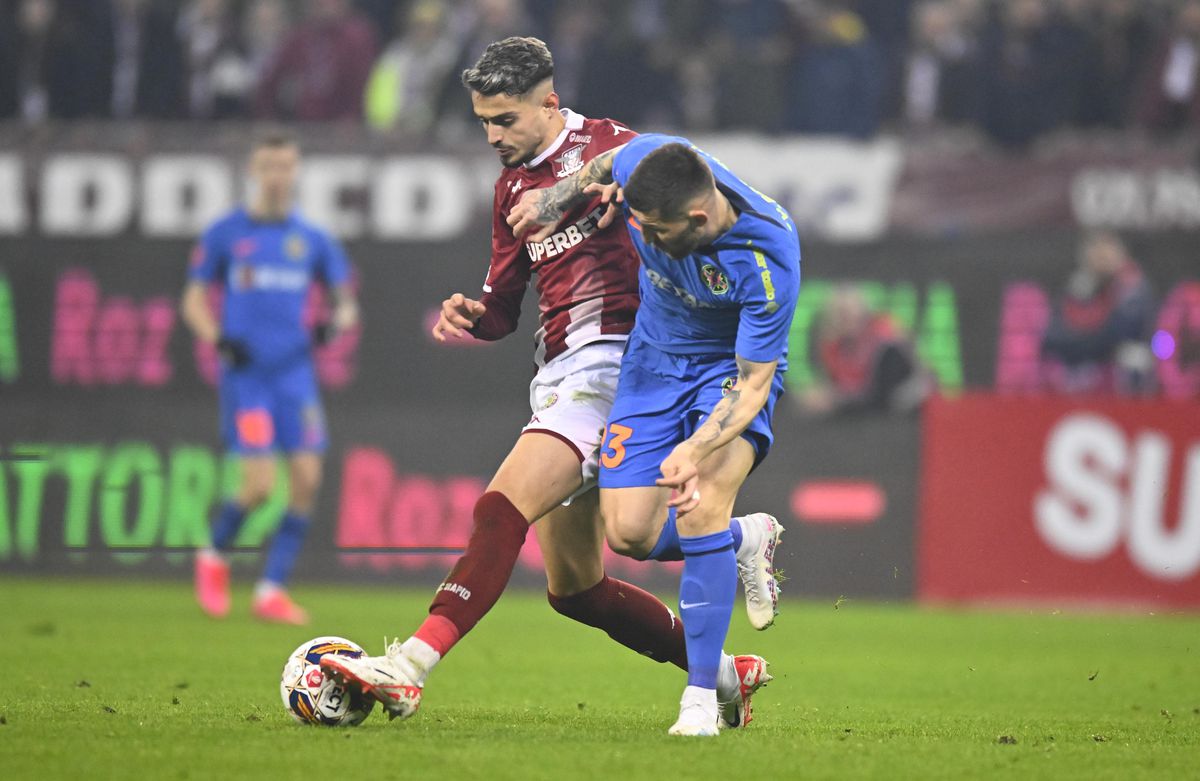 „Hai, mă!” » Imagini FABULOASE cu Dan Șucu și Victor Angelescu înainte de Rapid - FCSB 4-0