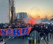 Galeria celor de la FCSB, corteo în drumul spre Arena Națională pentru derby-ul cu Rapid