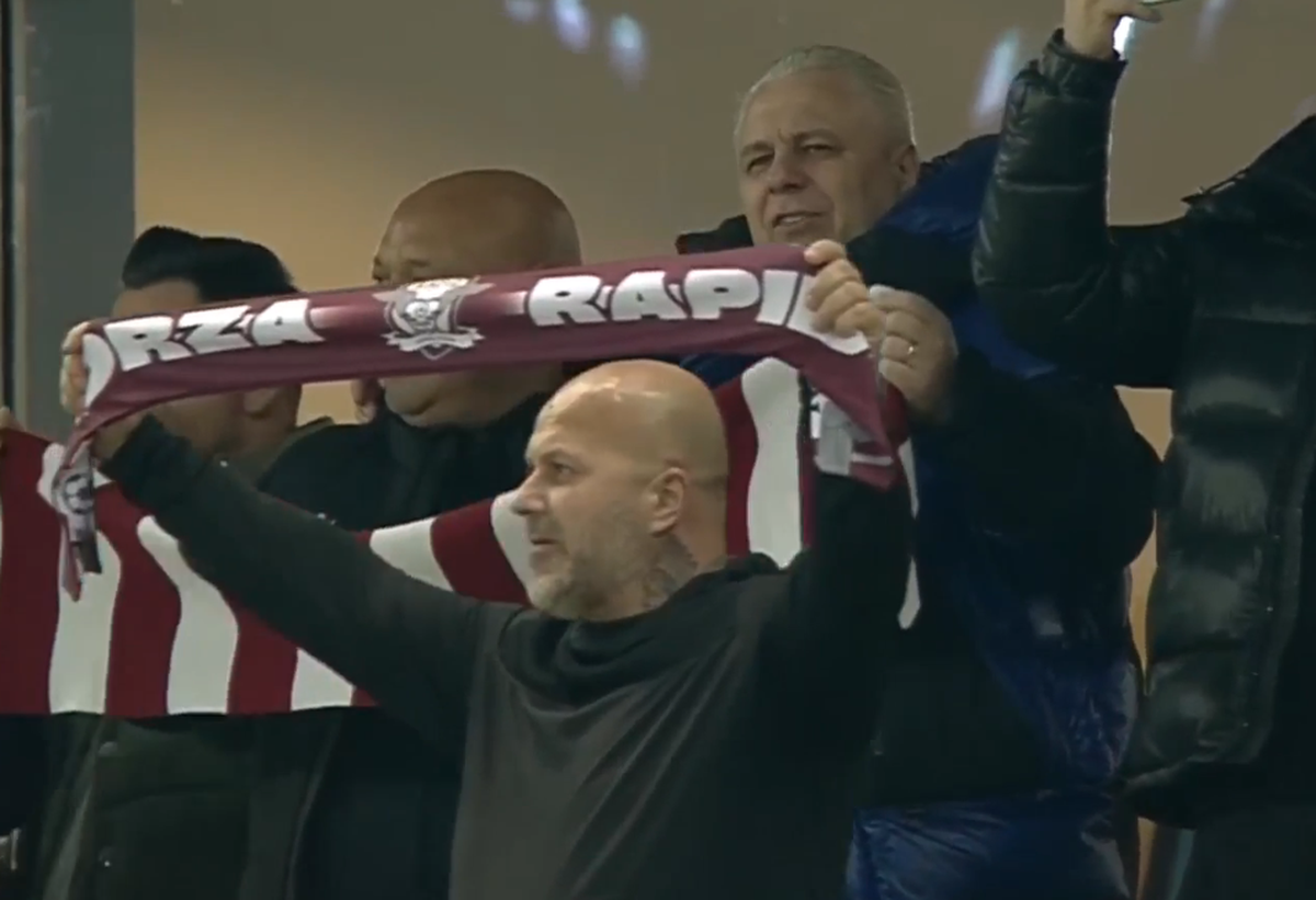 Rapid - FCSB: Șucu și Șumudică, spectacol în tribune