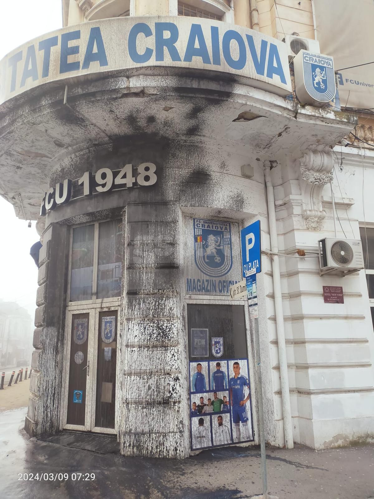 Sediul FCU Craiova, vandalizat de rivali