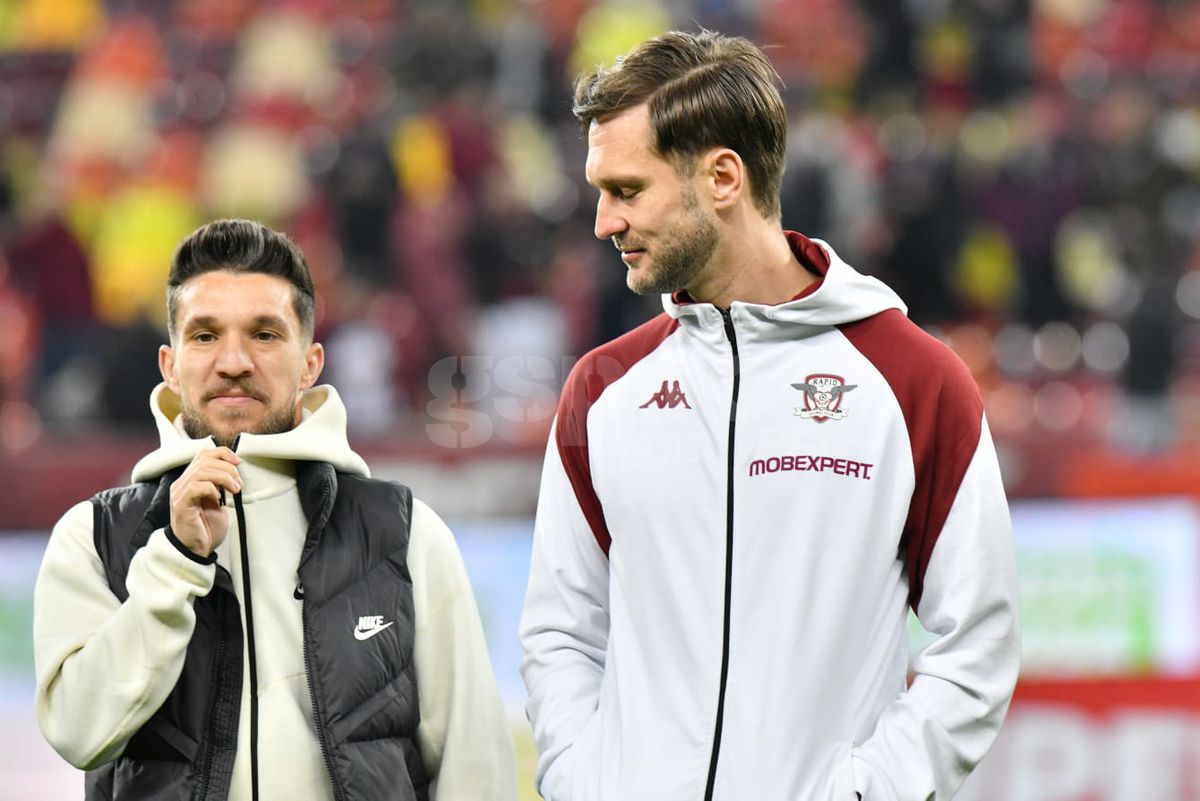 Ce a remarcat Raul Rusescu în prima repriză a derby-ului Rapid - FCSB: „Evenimentul principal nu a fost golul!”
