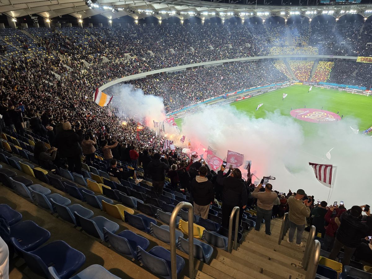 Atmosfera de la Rapid - FCSB