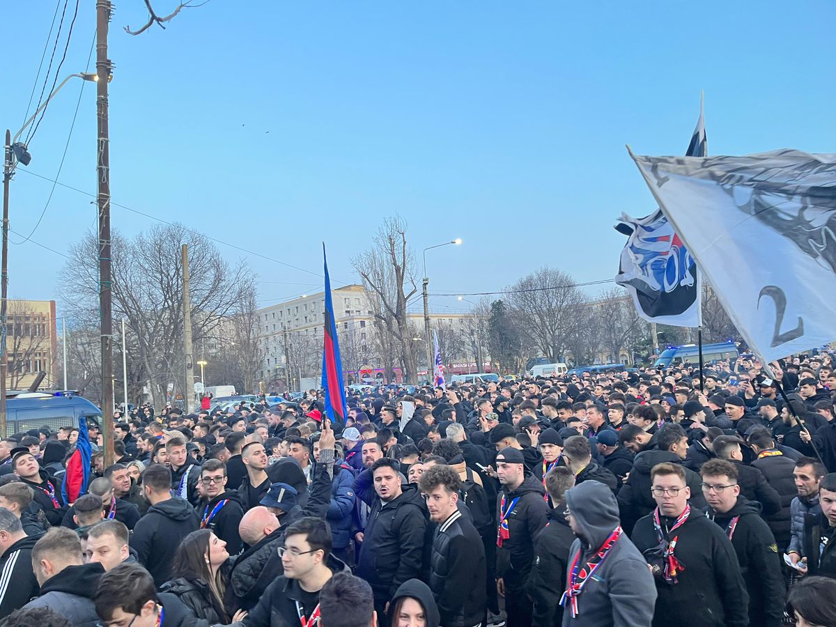 FCSB, cel mai scurt corteo din istorie » Cât a durat drumul organizat către derby-ul cu Rapid