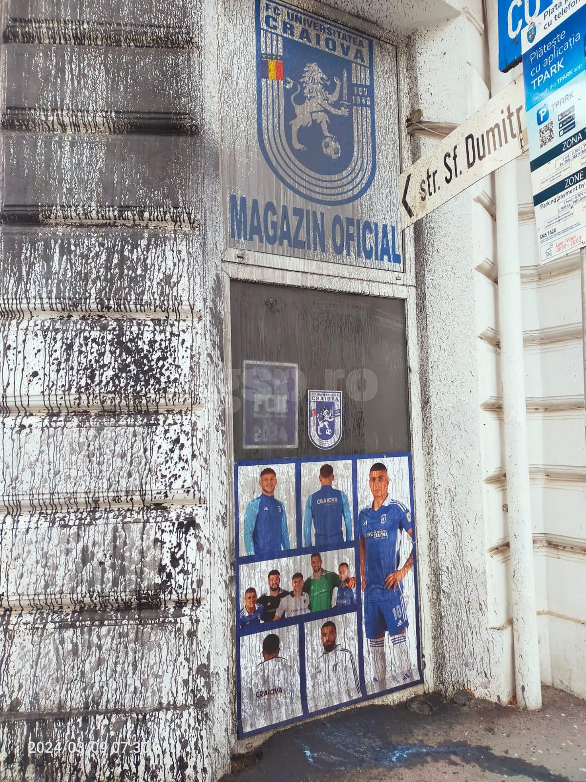 Sediul FCU Craiova, vandalizat de rivali