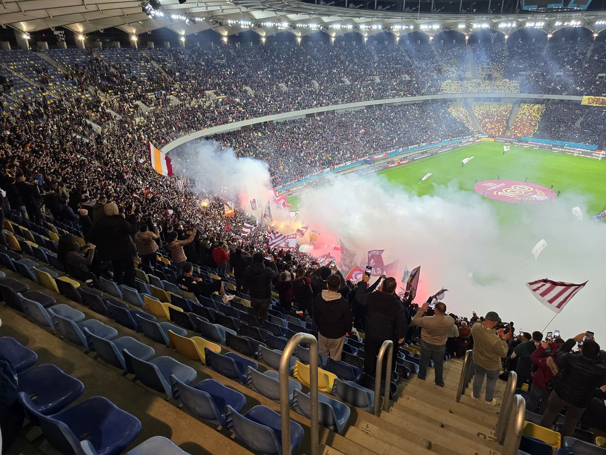 Atmosfera de la Rapid - FCSB