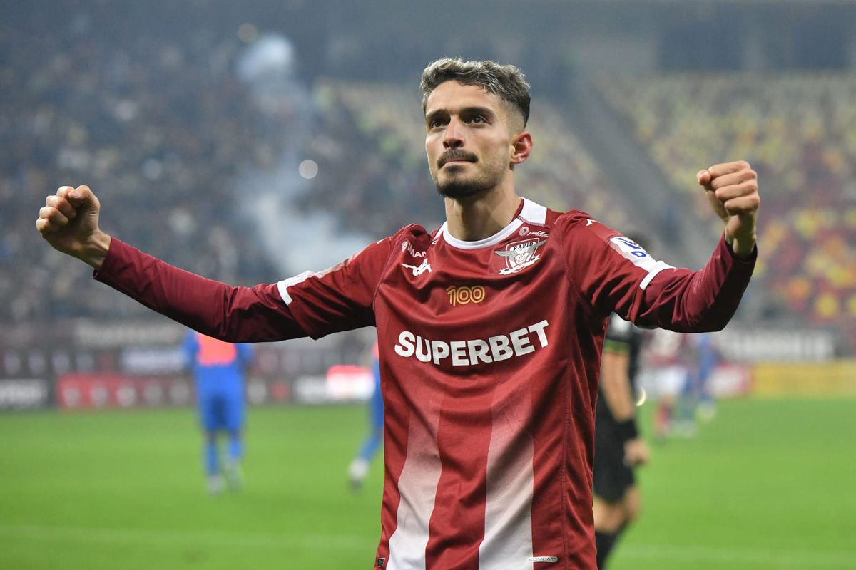 „Hai, mă!” » Imagini FABULOASE cu Dan Șucu și Victor Angelescu înainte de Rapid - FCSB 4-0