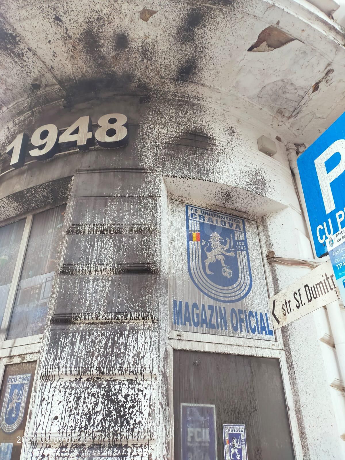 A început scandalul în Craiova, înainte de derby » Sediul FCU, vandalizat în această dimineață! + Reacția CSU Craiova