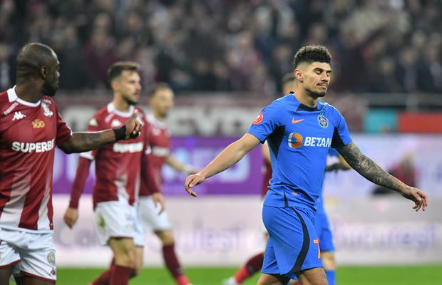 Ce a remarcat Raul Rusescu în prima repriză a derby-ului Rapid - FCSB: „Evenimentul principal nu a fost golul!”