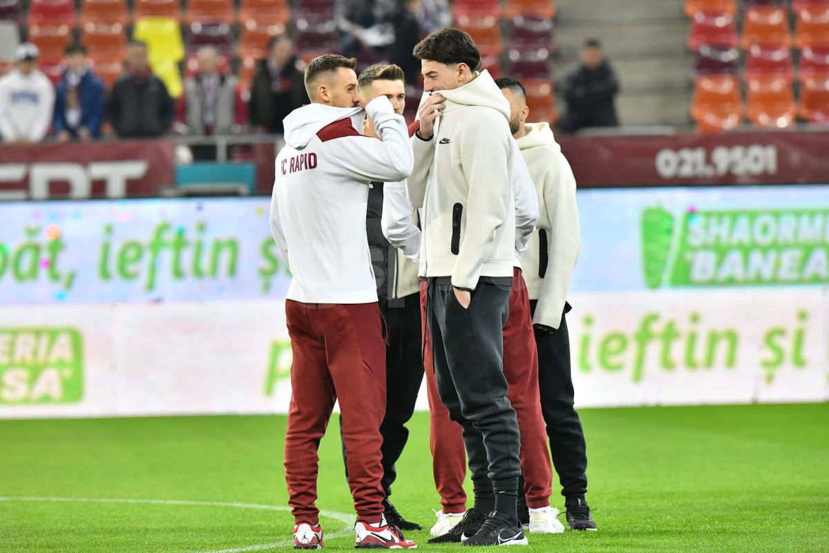 Moment special surprins de fotoreporterul GSP, cu o oră înaintea derby-ul Rapid - FCSB » Ce au făcut Săpunaru și Chiricheș