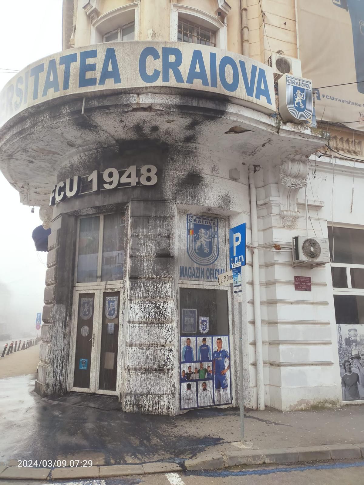 A început scandalul în Craiova, înainte de derby » Sediul FCU, vandalizat în această dimineață! + Reacția CSU Craiova