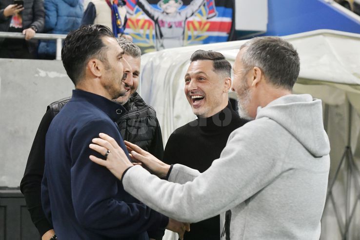 MM Stoica și Mirel Rădoi, înainte de FCSB - Craiova/ foto Cristi Preda (GSP)