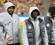 FCSB - Craiova, imagini din stadion înainte de meci. Edjouma, Alhassan și Gele/ foto Ionuț Iordache (GSP)