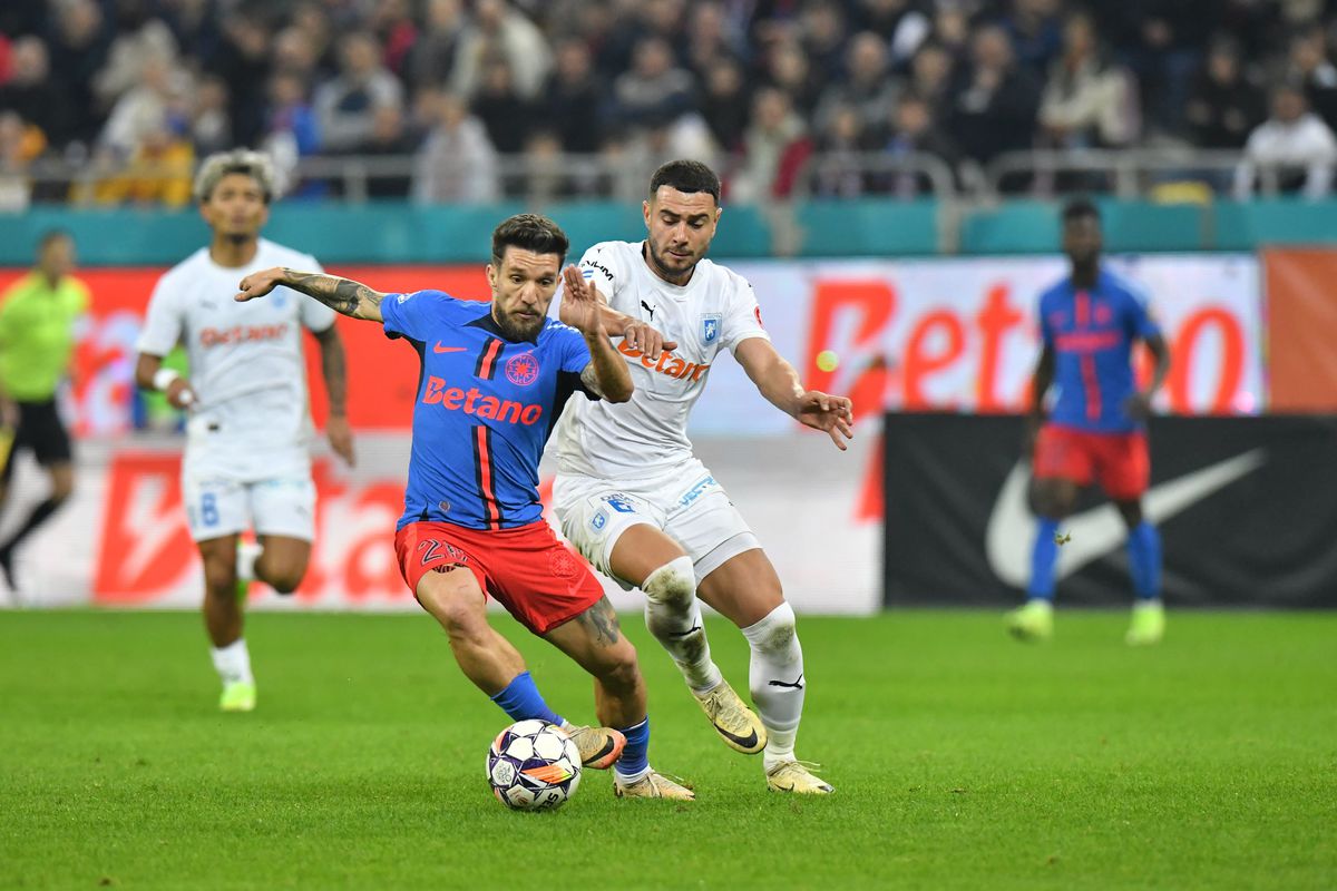 FCSB - Universitatea Craiova, imagini din prima repriză