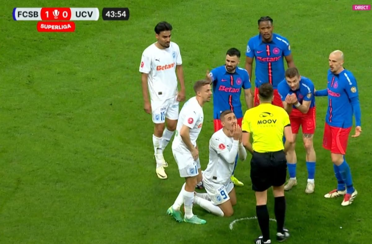 Siyabonga Ngezana, fault asupra lui Safira în FCSB - Universitatea Craiova