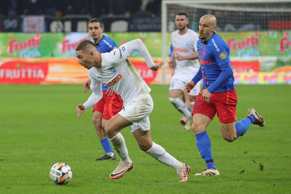 FCSB - Universitatea Craiova, imagini din prima repriză