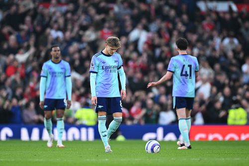 Odegaard, dezamăgit de rezultatul partidei. 
Sursa: Getty Images