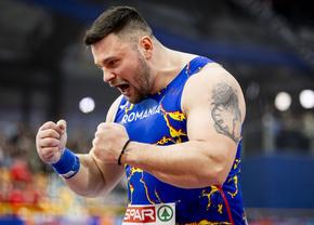 Andrei Rareș Toader, campion european indoor la aruncarea greutății, cu record național!