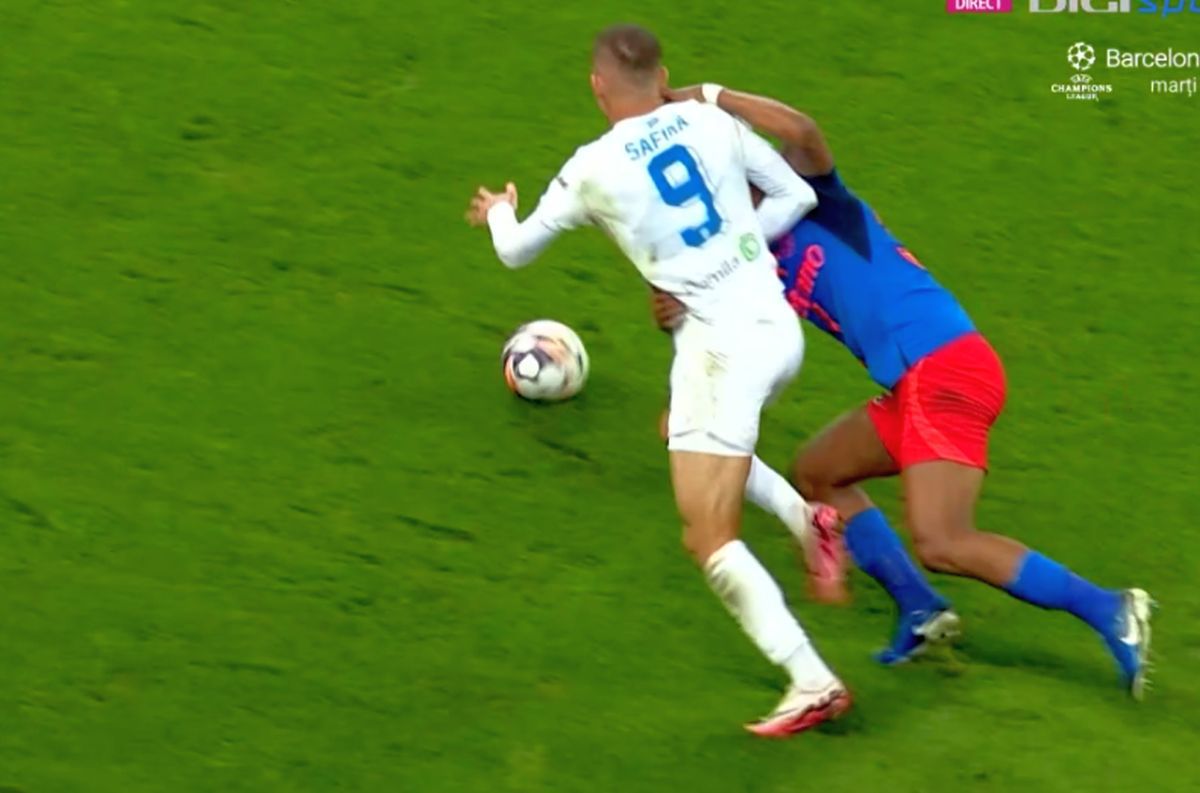 Siyabonga Ngezana, fault asupra lui Safira în FCSB - Universitatea Craiova