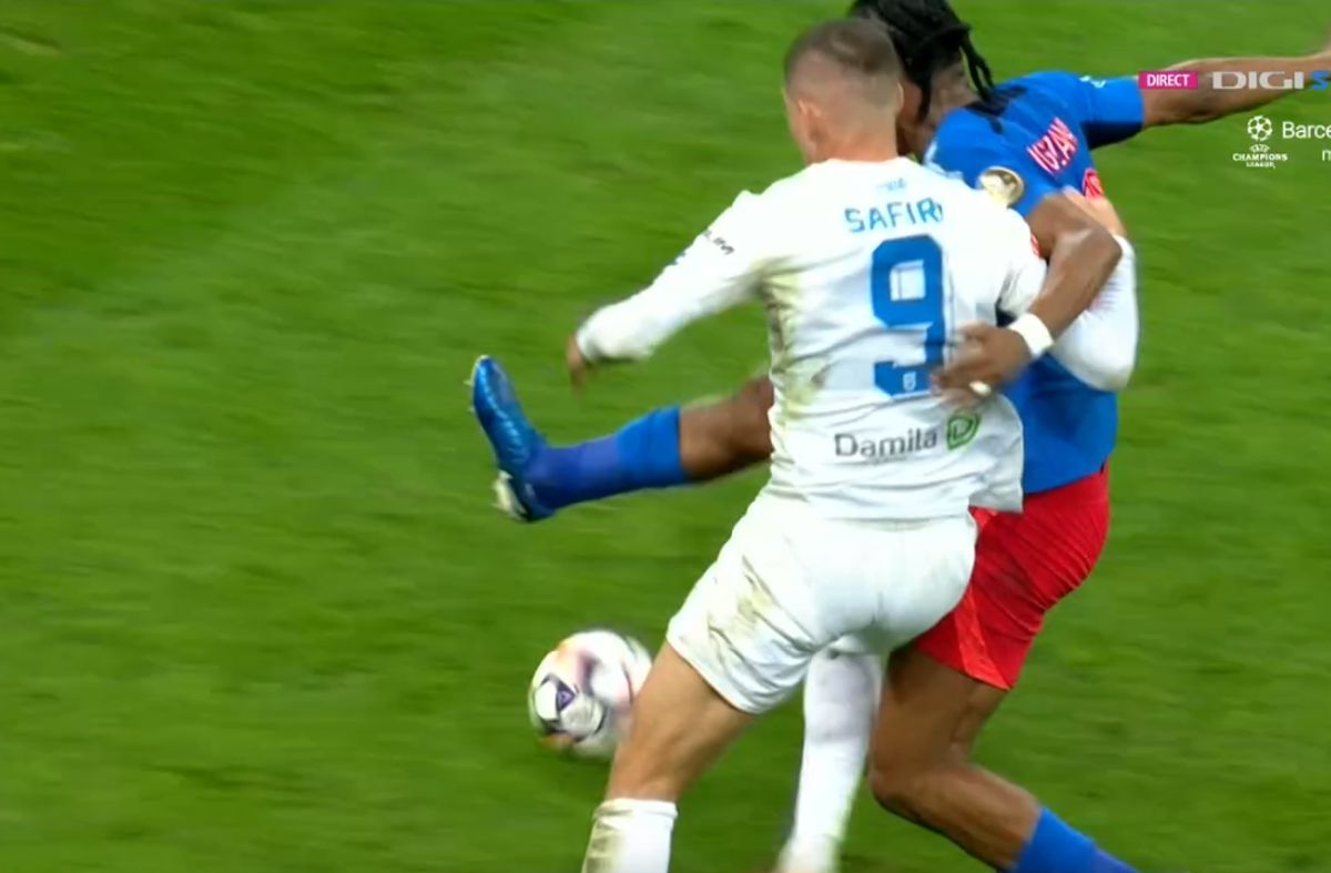 Siyabonga Ngezana, fault asupra lui Safira în FCSB - Universitatea Craiova