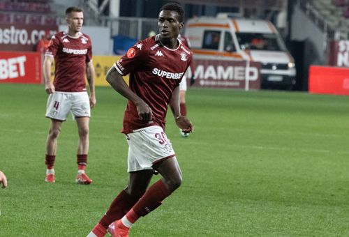 David Ankeye, prestație dezamăgitoare în Hermannstadt – Rapid // FOTO: GSP.ro