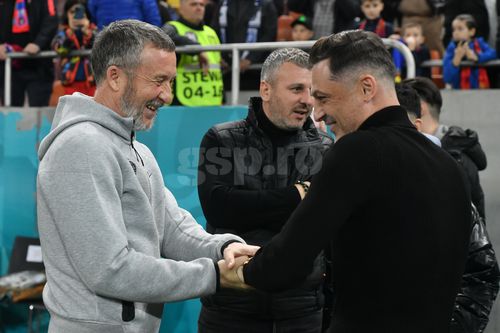 MM Stoica și Mirel Rădoi, înainte de FCSB - Craiova/ foto Cristi Preda (GSP)