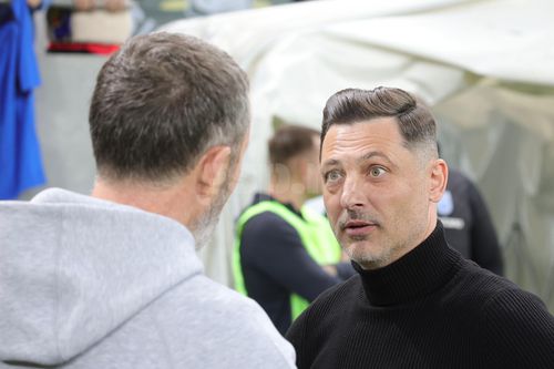 MM Stoica și Mirel Rădoi, înainte de FCSB - Craiova/ foto Ionuț Iordache (GSP)