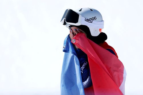 Cecile Hernandez, campioană paralimpică la snowboard cross La Milano Cortina 2026 Foto: Guliver/GettyImages