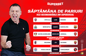 Start săptămânii de pariuri! Toți ochii pe optimile cupelor europene