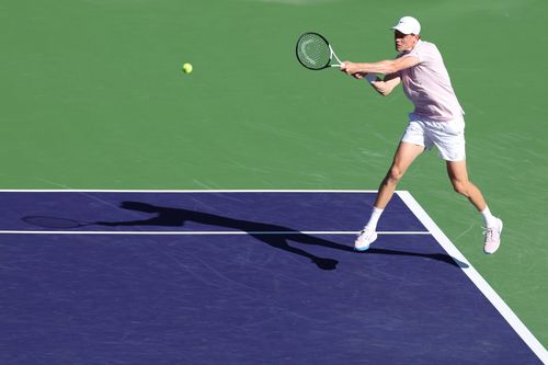 Jannik Sinner în acțiune la Indian Wells FOTO Imago Images