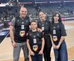 Dejan Dukovcic, primul străin din istoria lui U-BT Cluj-Napoca, însoțit de Saša, soția lui, și de Hana și Marko, copiii lor/Foto: arhivă personală