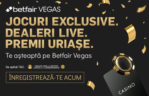 Live casino la tine acasă! Bonusuri și rotiri gratuite la Betfair Vegas