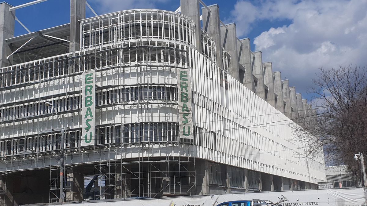 Imagini spectaculoase din exteriorul arenei Rapid! Cum arată șantierul din Giulești