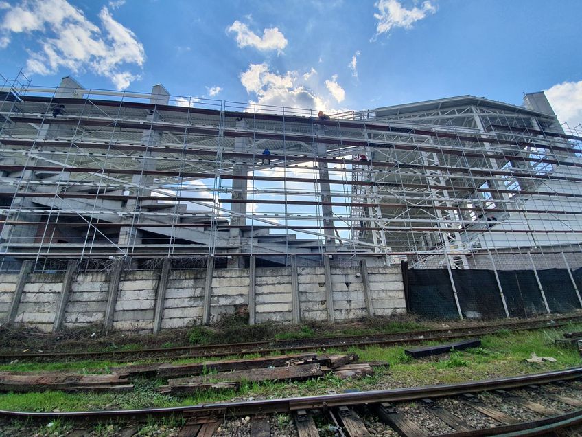 Noua arenă din Giulești, viitoarea casă a Rapidului, se apropie cu pași rapizi de finalizare.