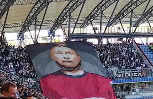 Derapaj morbid în Polonia » Vladimir Putin, în tricoul lui Spartak și cu funia la gât