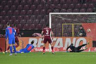 Gafe în lanț la golul de 1-0 din CFR - FCSB » Fundașii au dormit, iar Târnovanu a completat haosul