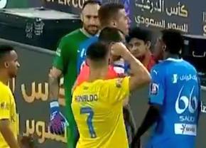 Cristiano „a luat foc”! Gata să-l pocnească pe arbitru cu pumnul!