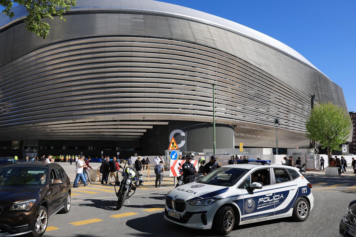Imagini de impact de la „Santiago Bernabeu” » Amenințare teroristă, înainte de Real Madrid - Manchester City