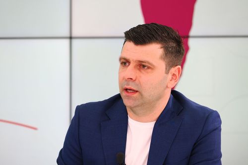 Raul Rusescu, în platoul Gazetei Sporturilor / foto: Ionuț Iordache (GSP)