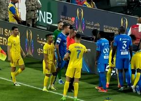 Cristiano a luat foc! Aroganță și gesturi golănești în Supercupă. Roșu direct și eliminare din competiție!