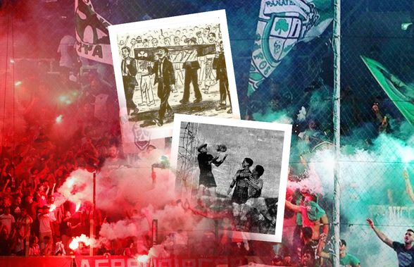 Derby-ul Panathinaikos - Olympiacos, o rivalitate declanșată în România în urmă cu aproape 100 de ani » Declarația unui martor ocular, un coșciug plimbat prin Capitală și versurile care amintesc de noroiul de la București