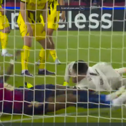 Golul lui Raphina din Barcelona - Borussia Dortmund, foto: captură Prima Sport