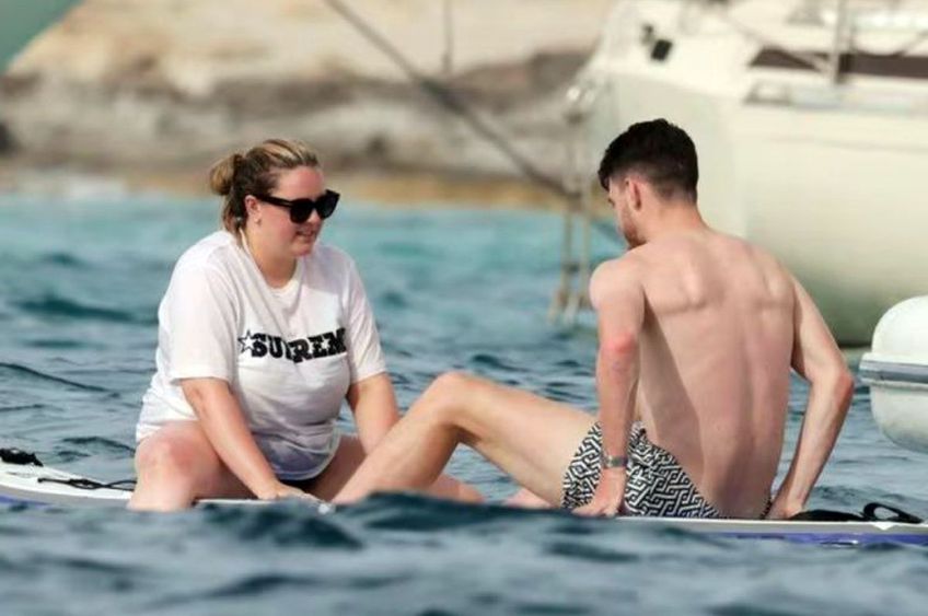 Declan Rice și Lauren Fryer, foto: X