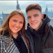 Declan Rice și Lauren Fryer, foto: X